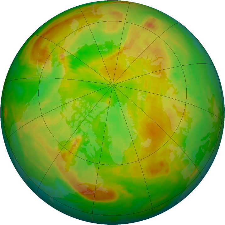 Arctic ozone map for 05 June 1998